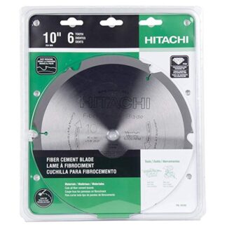 Hitachi 18108 6T Polycrystalline Diamond 10" Dry Cutting Fiber Cement Saw Blade