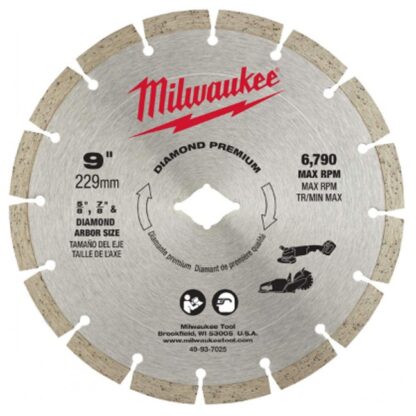 Milwaukee 49-93-7025 9" Diamond Premium Segmented Blade