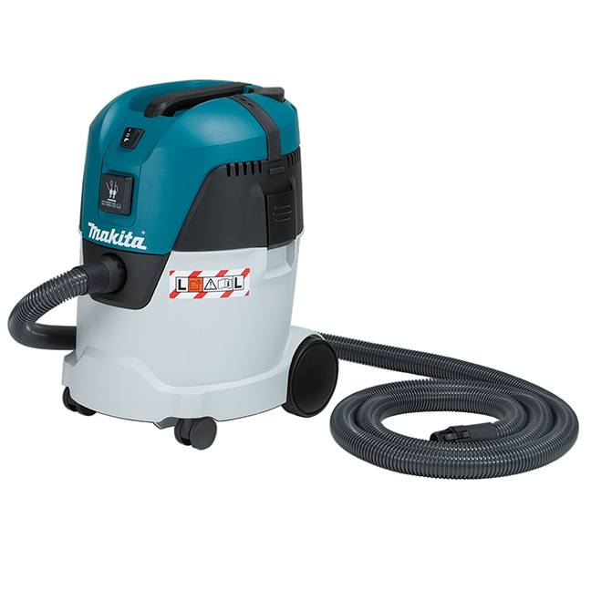 Makita VC2512L 25L Compact Push & Clean Wet Dry Dust Extractor