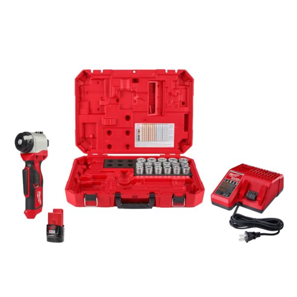 Milwaukee 2435X-21 M12 Cable Stripper Kit for Cu RHW RHH USE Milwaukee 2435X-21 M12 Cable Stripper Kit for Cu RHW / RHH / USE
