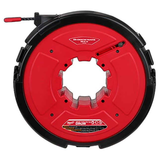 Milwaukee 48-44-5197 M18 FUEL Angler 200ft Non-Conductive Polyester Pulling Fish Tape Drum