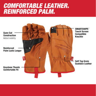 Milwaukee Goatskin Leather Gloves