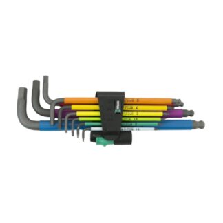 Wera 022089 950/9 Hex-Plus Multicolour Allen L-Key Set Metric 9-Piece