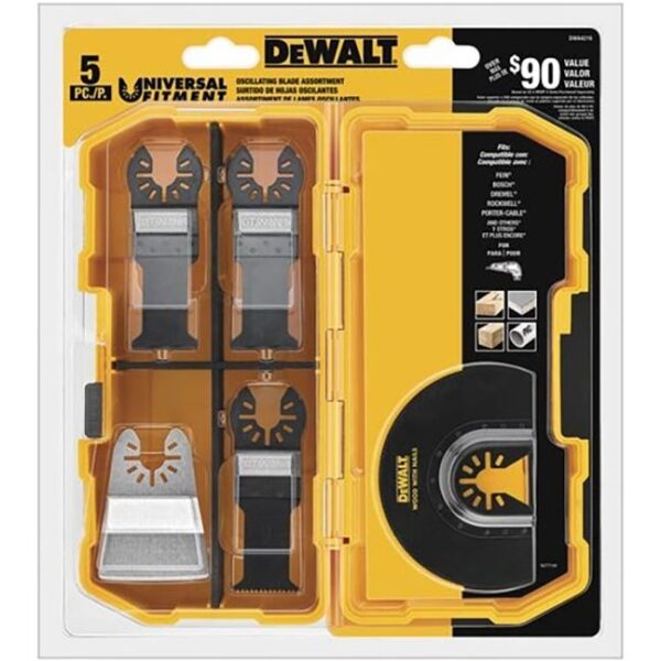 DeWalt DWA4216 Oscillating Blade Set 5-Piece