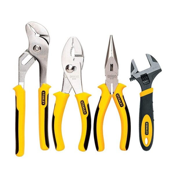 Stanley 84-558 4 Piece Plier & Adjustable Wrench Set