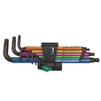 Wera 022089 950/9 Hex-Plus Multicolour Metric Allen L-Key Set