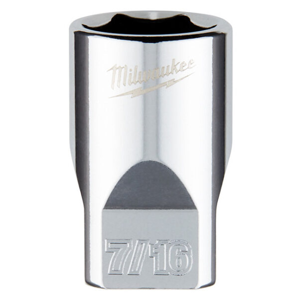 Milwaukee 45-34-9008 1/4" Drive 7/16" SAE 6-Point Standard Socket