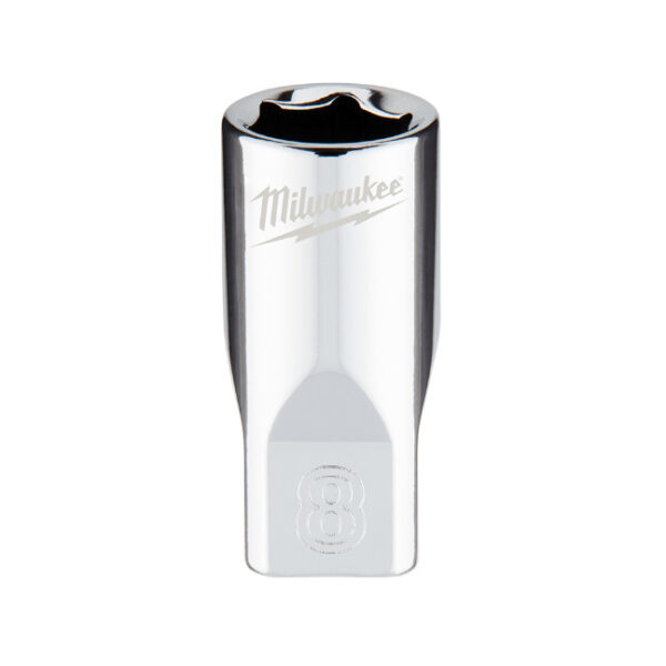 Milwaukee 45-34-9034 1/4" Drive 8mm Metric 6-Point Standard Socket