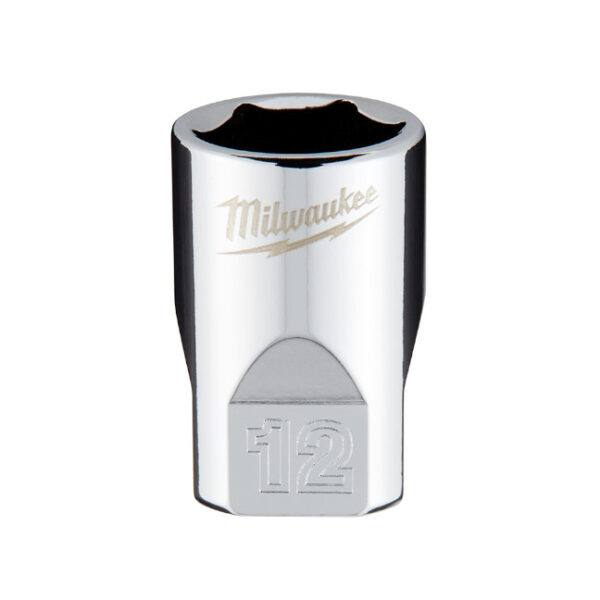 Milwaukee 45-34-9038 1/4" Drive 12mm Metric 6-Point Standard Socket