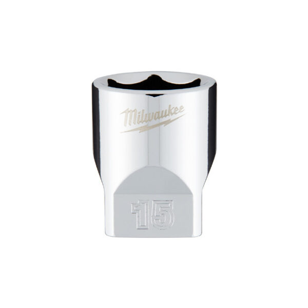 Milwaukee 45-34-9041 1/4" Drive 15mm Metric 6-Point Standard Socket