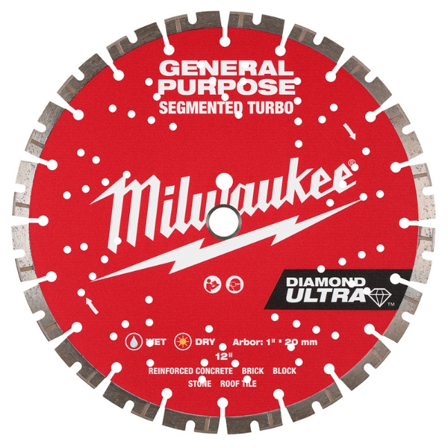 Milwaukee 49-93-7535 12" Diamond Ultra Segmented Blade