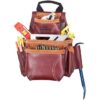 Kuny's 21685 Heavy Duty Leather Nail & Tool Bag 8 Pocket
