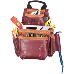 Kuny's 21685 Heavy Duty Leather Nail & Tool Bag 8 Pocket