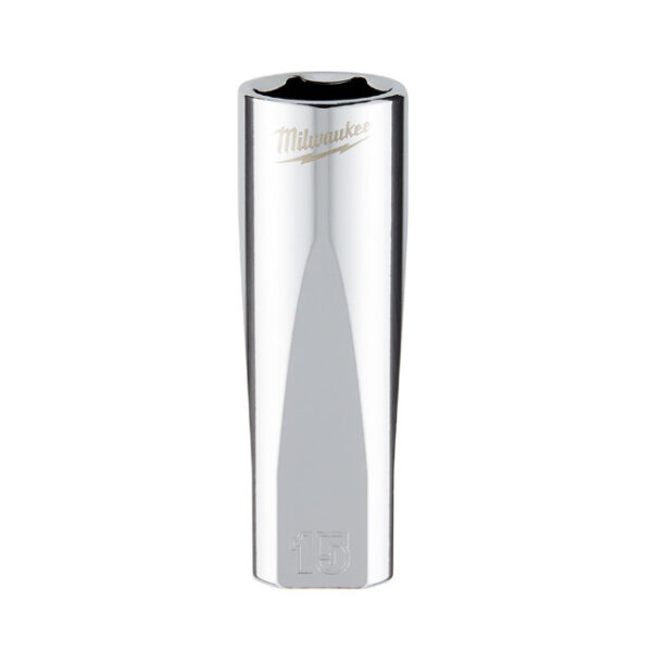 Milwaukee 45-34-0015 3/8" Drive 15mm Metric 6-Point Deep Socket