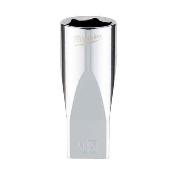 Milwaukee 45-34-9053 1/4" Drive 15mm Metric 6-Point Deep Socket