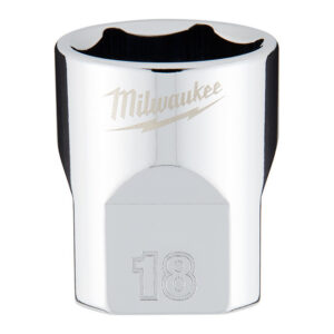 Milwaukee 45-34-9088 3/8" Drive 18mm Metric 6-Point Standard Socket