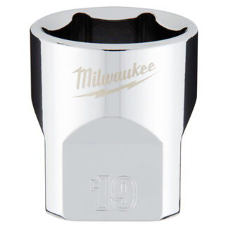 Milwaukee 45-34-9089 3/8" Drive 19mm Metric 6-Point Standard Socket