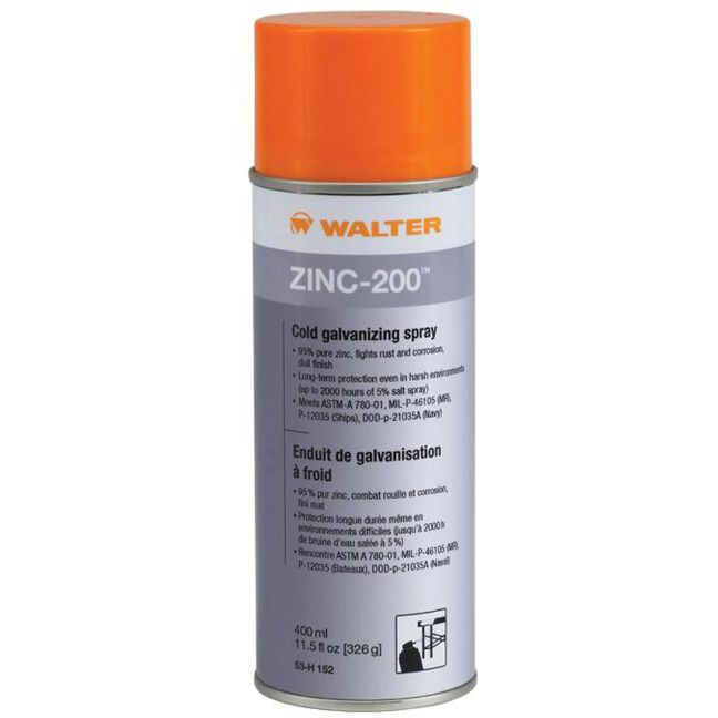 Walter 53H152 ZINC-200 Cold Galvanizing Spray - Aerosol 400 ml