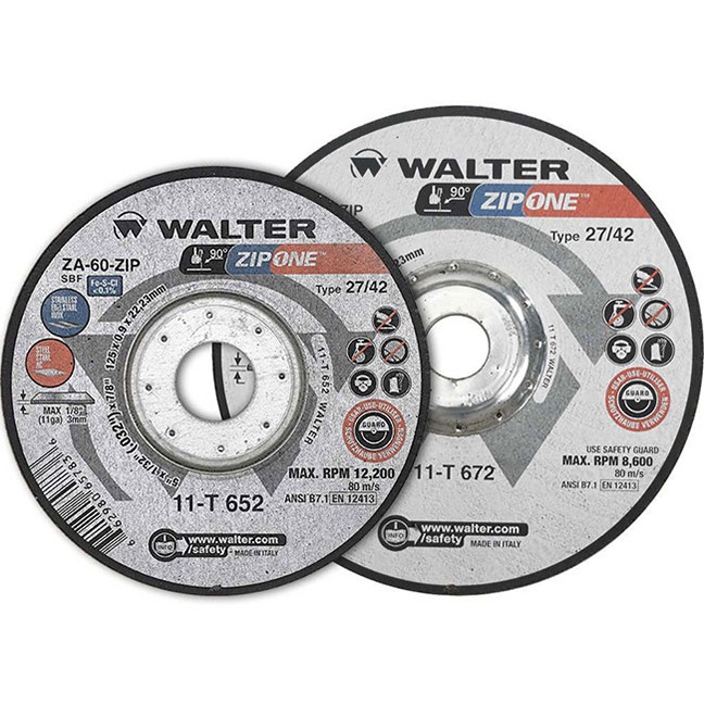 Walter ZIP+ Cutoff Wheel [Pack of 25] - Type 1, Alumina Zirconia Cutting  Wheel : : Industrial & Scientific