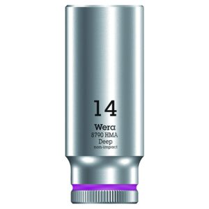 Wera 004511 8790 HMA Deep Socket with 1/4" Drive