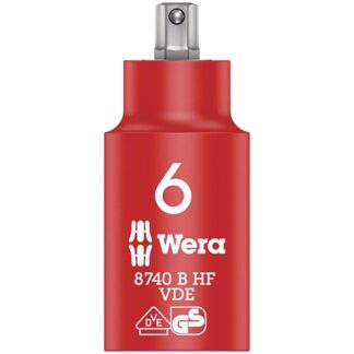 Wera 004902 8740 B VDE HF HEX SW 6 HF Insulated Socket