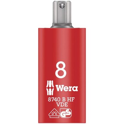 Wera 004903 8740 B VDE HF HEX SW 8 HF Insulated Socket