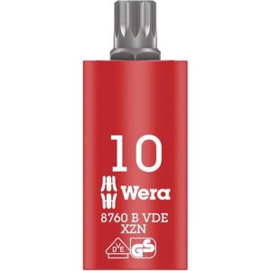 Wera 004941 8760 B VDE XZN M10 Insulated Socket