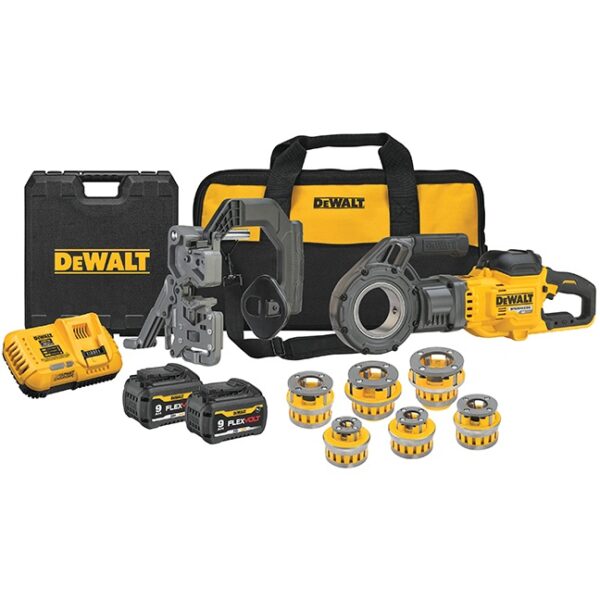 DeWalt DCE700X2K FLEXVOLT 60V MAX Pipe Threader Kit with Die Threads