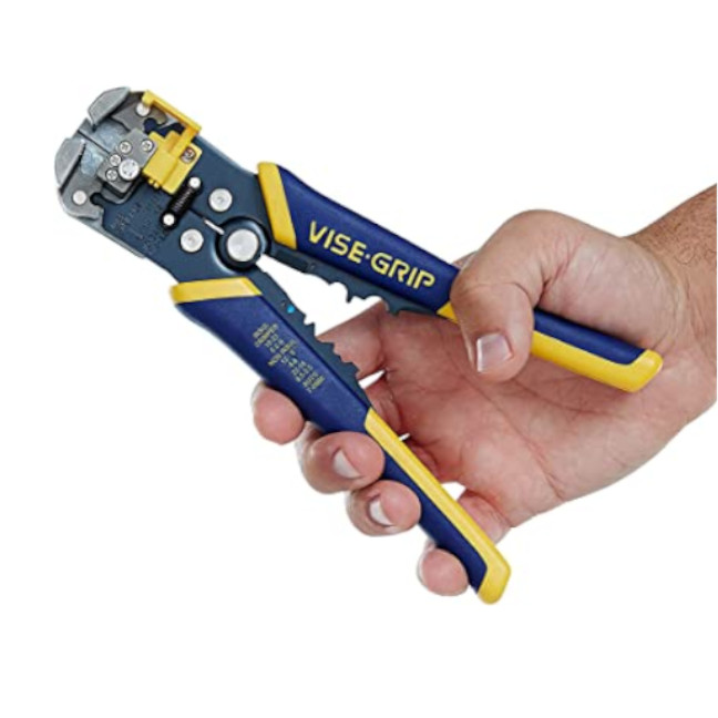 Irwin 2078300 8" SelfAdjusting Wire Stripper with ProTouch™ Grips