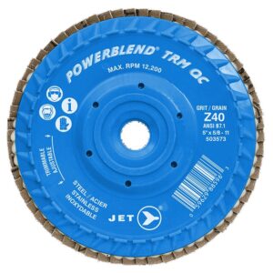 Jet 503573 Z40 POWERBLEND TRM QC Zirconia Flap Disc