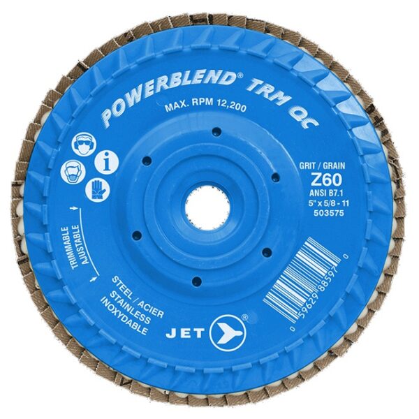 Jet 503575 Z60 POWERBLEND TRM QC Zirconia Flap Disc