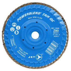 Jet 503577 Z80 POWERBLEND TRM QC Zirconia Flap Disc