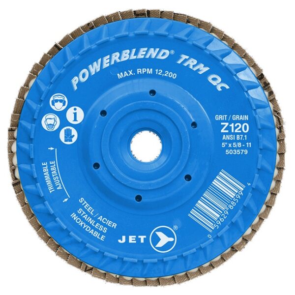 Jet 503579 Z120 POWERBLEND TRM QC Zirconia Flap Disc