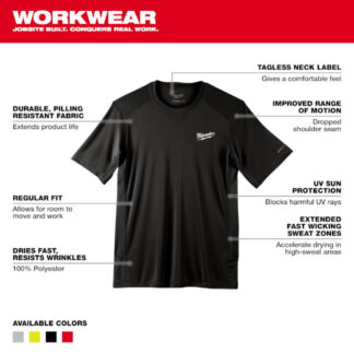 Milwaukee 414 WORKSKIN™ Lightweight Performance T-Shirt 
