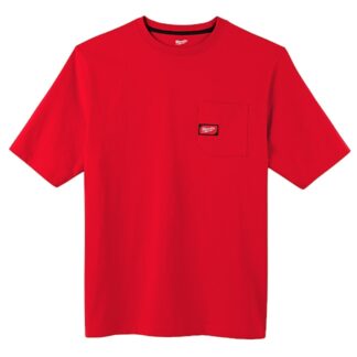 Milwaukee 601R Heavy Duty Pocket T-Shirt Red