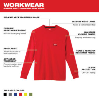 Milwaukee 602 Series Heavy Duty Pocket Long-Sleeve T-Shirt