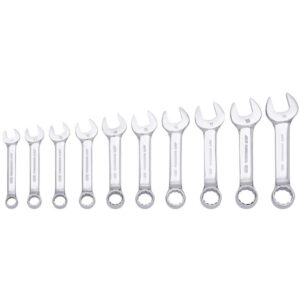 Jet 700192 SCWS-10M Metric Stubby Combination Wrench Set 10-Piece