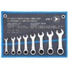 Jet 700301 Ratcheting Stubby Wrench Set SAE 8PC