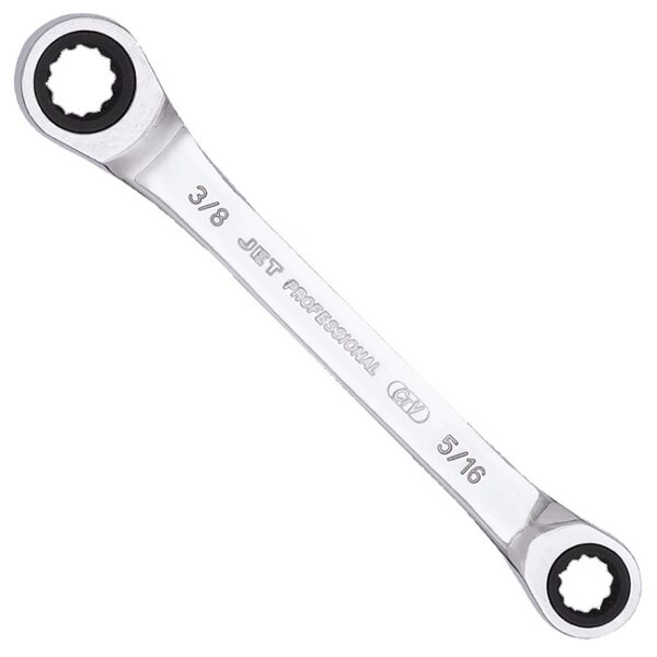 Jet 701502 Ratcheting Double Box Wrench SAE 5/16” X 3/8”