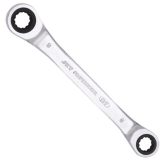 Jet 701553 Ratcheting Double Box Wrench Metric 8mm X 9mm