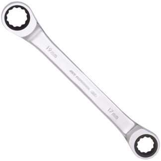 Jet 701562 Ratcheting Double Box Wrench Metric 17mm X 19mm