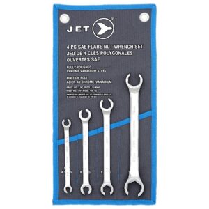 Jet 719005 Flare Nut Wrench Set SAE 4PC