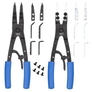 Jet 730355 SRP-10S 10-1/2" Snap Ring Ratcheting Pliers Heavy Duty Set, 16-Pieces
