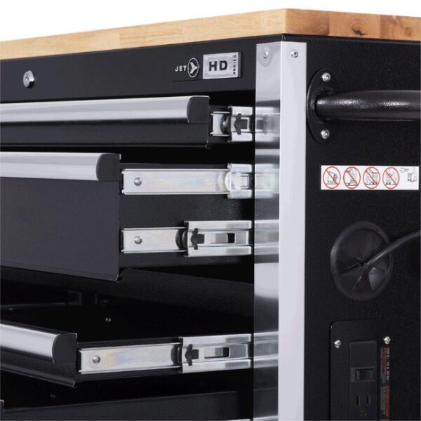 Jet 842622 HDRC5212 HD-Series 52 x 21 12-Drawer Roller Cabinet (1) Jet 842622 HDRC5212 HD-Series 52" x 21" 12-Drawer Roller Cabinet