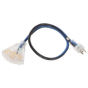 Jet 849894 12 Gauge 3Ft Contractor Grade Tri-Tap Adapter