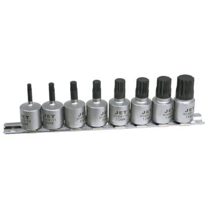 Jet H1458 8PC 3/8" Drive Triple Square Driver Bit Set