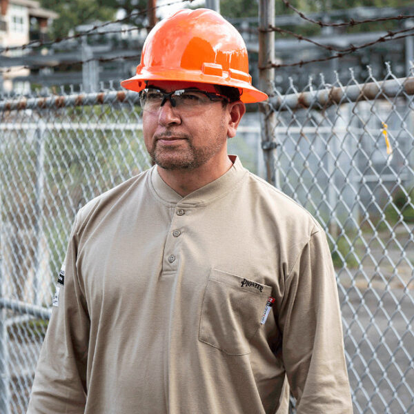 Pioneer Fire Resistant/ARC Rated Long Sleeve Cotton Henley Shirt