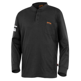 ARC Rated Long Sleeve Cotton Henley Shirt3