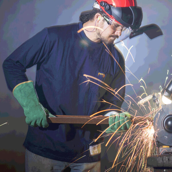 Pioneer Fire Resistant/ARC Rated Long Sleeve Cotton Henley Shirt