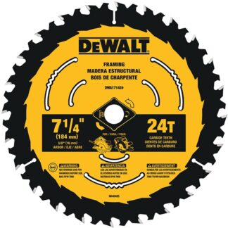 DeWalt DWA171424B10 7-1/4" 24T Circular Saw Blade 10-Pack